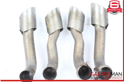 15-18 Porsche Cayenne 958 Exhaust Tail Pipe Set of 4 OEM