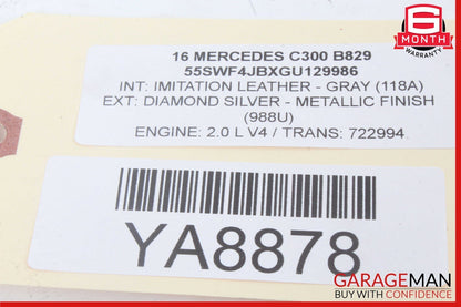 14-19 Mercedes W205 C300 S600 GLC350 S550 Keyless Go Entry Control Module OEM