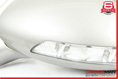 06-08 Mercedes W219 CLS500 Front Left Side Mirror Door Rear View Cubanite Silver