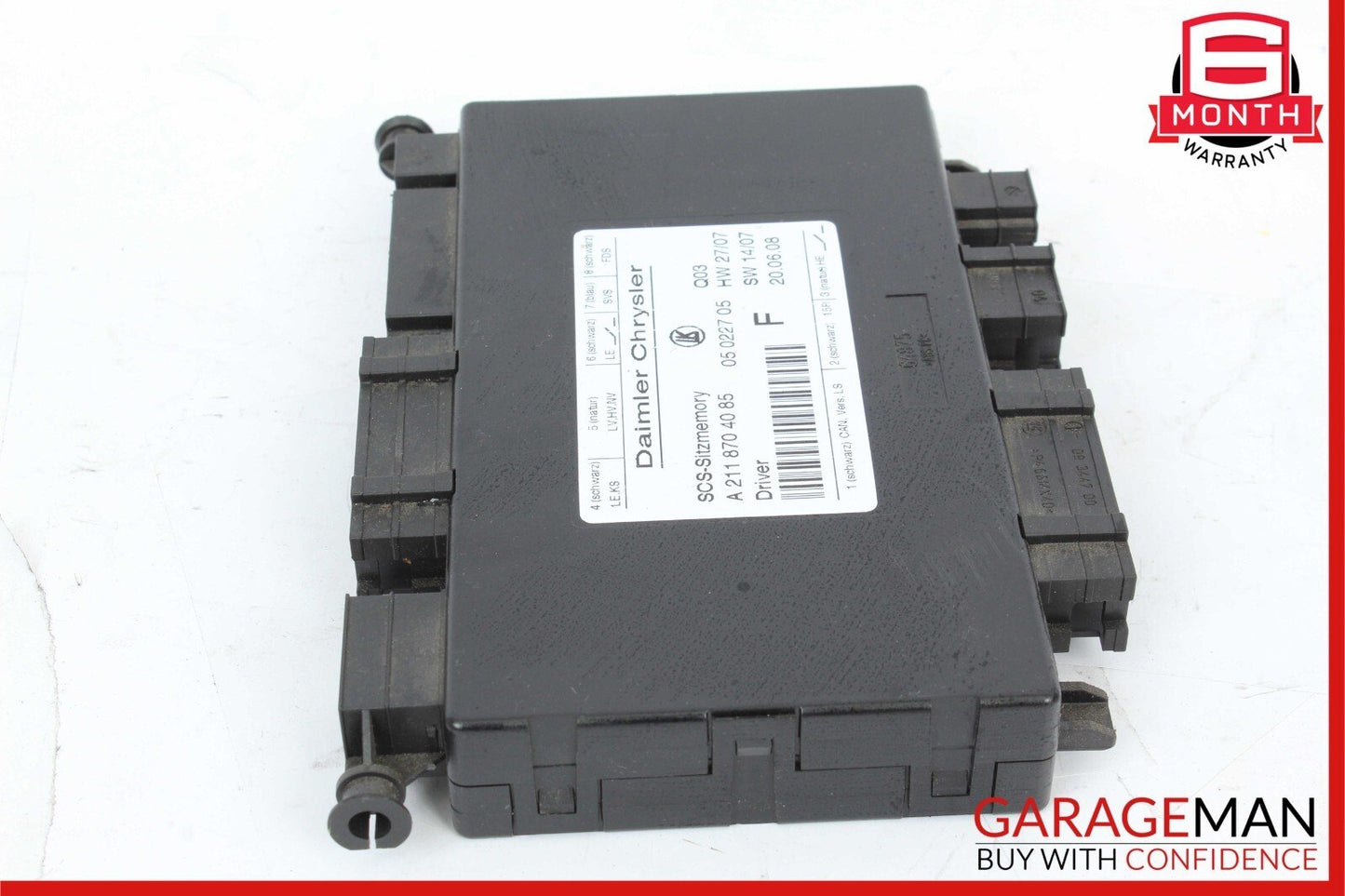 03-12 Mercedes GL320 E350 CLS550 E320 GL450 Front Left Seat Control Module Unit