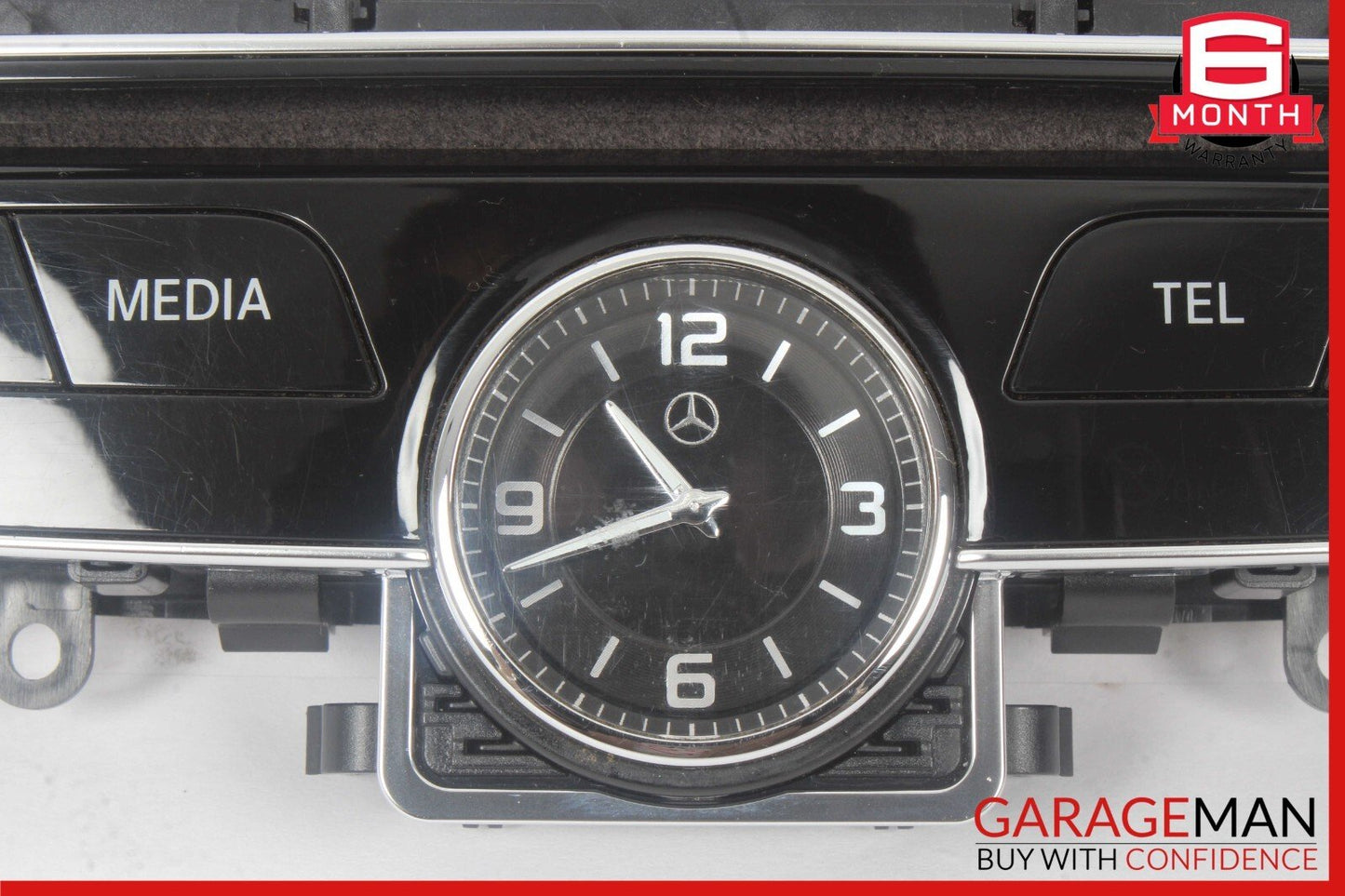 15-18 Mercedes W205 C300 Center Dashboard Hazard Control Switch w/ Clock Assy