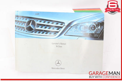 06 Mercedes W164 ML350 Owner Owner's Manual Book Set w/ Case OEM