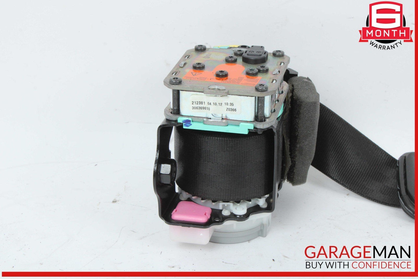 09-16 Audi A4 S4 Front Right Passenger Side Seat Belt Seatbelt Retractor OEM