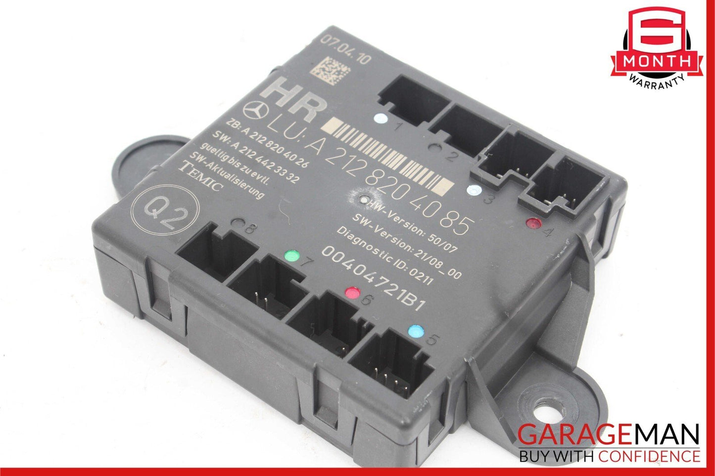 08-14 Mercedes W212 E350 C350 Rear Right Side Door Control Module OEM