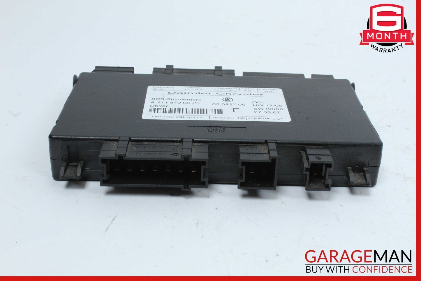 03-12 Mercedes ML500 GL350 E350 SLK350 Front Left Side Seat Control Module Unit