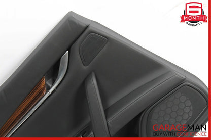 14-17 Maserati Ghibli Rear Left Side Interior Door Trim Panel Assembly Black