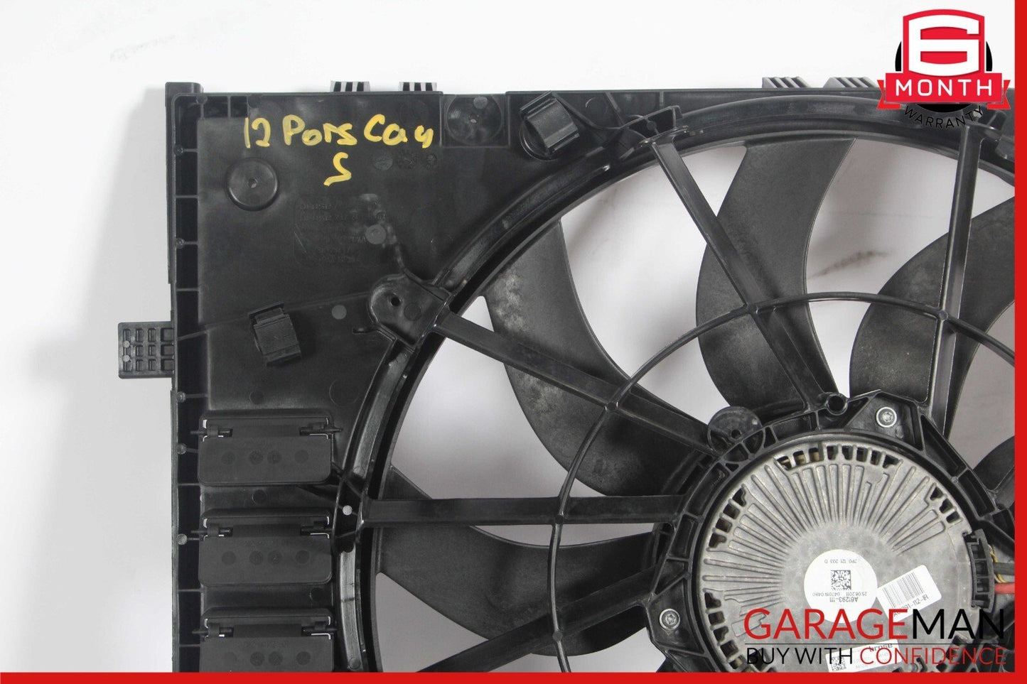 11-18 Porsche Cayenne 958 / Touareg Hybrid Engine Cooling Fan Motor Assembly OEM