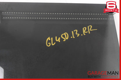 13-19 Mercedes X166 GL450 GLS550 Rear Right Side Door Window Glass Tinted OEM
