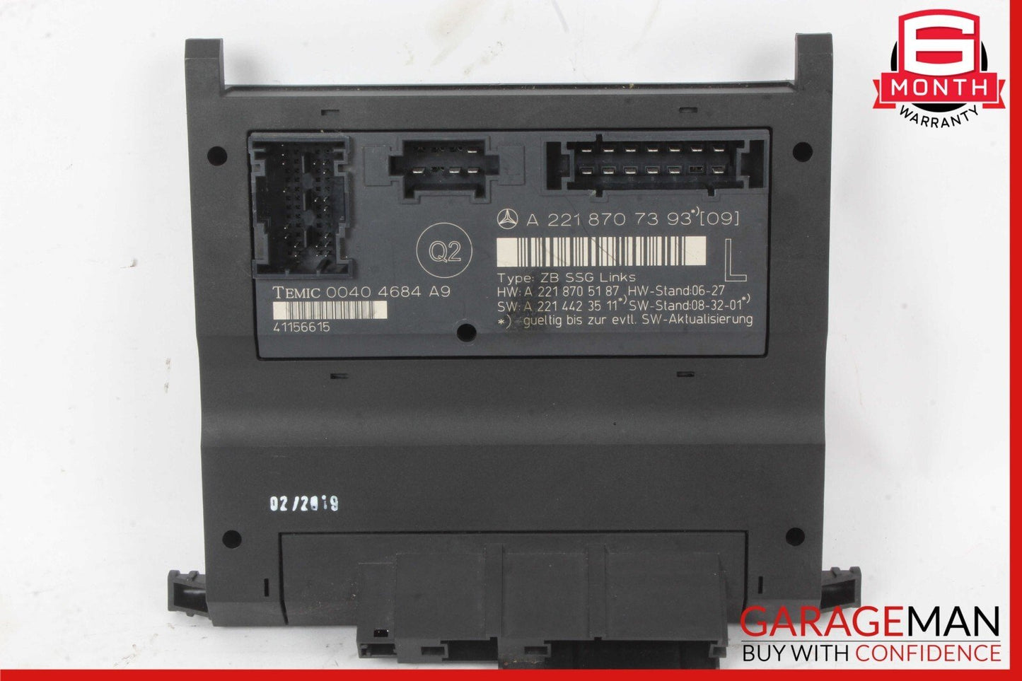 07-13 Mercedes W221 S400 S550 Front Left Driver Side Seat Control Module Unit
