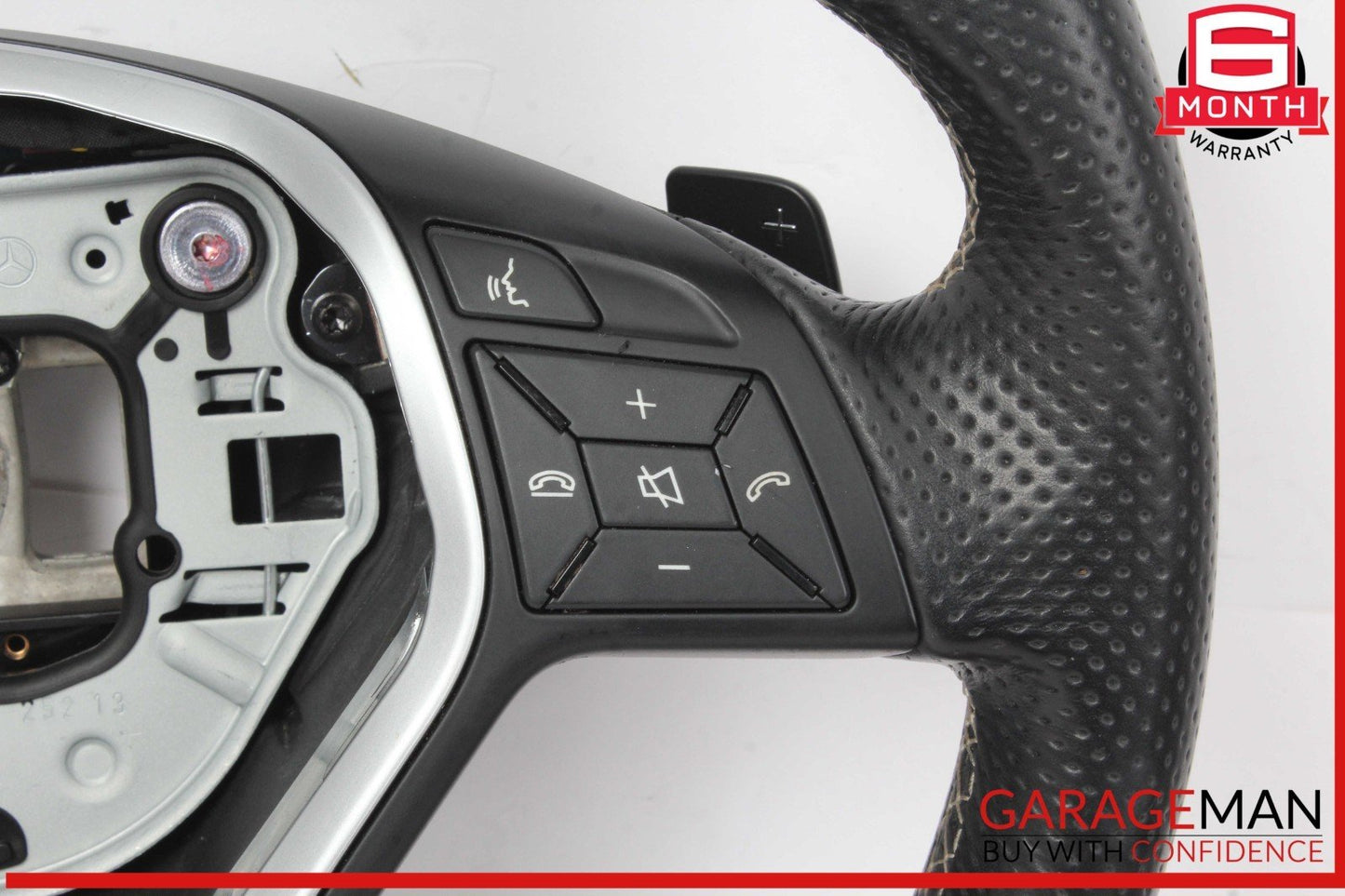 14-19 Mercedes W117 CLA250 Steering Wheel w/ Paddle Shifters Black OEM