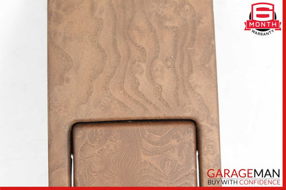 10-16 Porsche Panamera 970 Rear Center Console Cupholder Compartment Assy Wood