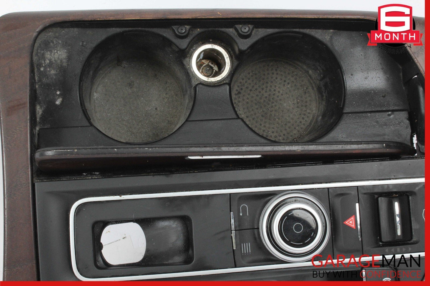 17-20 Maserati Levante Gear Shifter Cup Holder Bezel Trim w/ Switches OEM