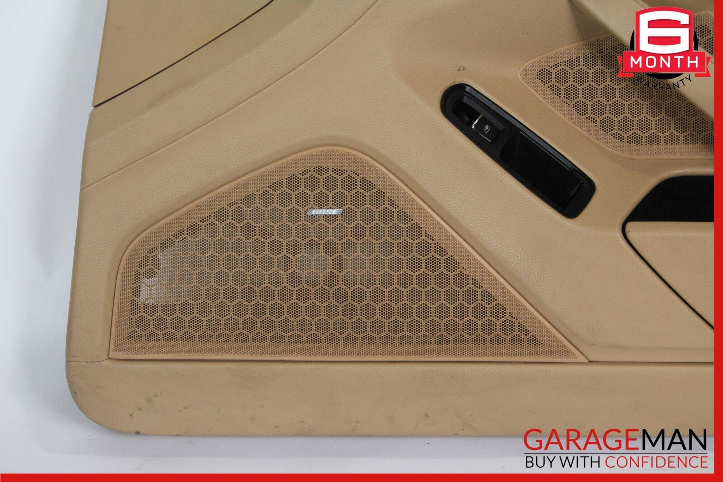 10-16 Porsche Panamera 970 Front Right Interior Door Panel Cover Trim Assy Beige
