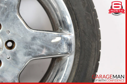 00-06 Mercedes W220 S430 CL500 9 X R18 18" Rear Wheel Rim 2204013702 OEM
