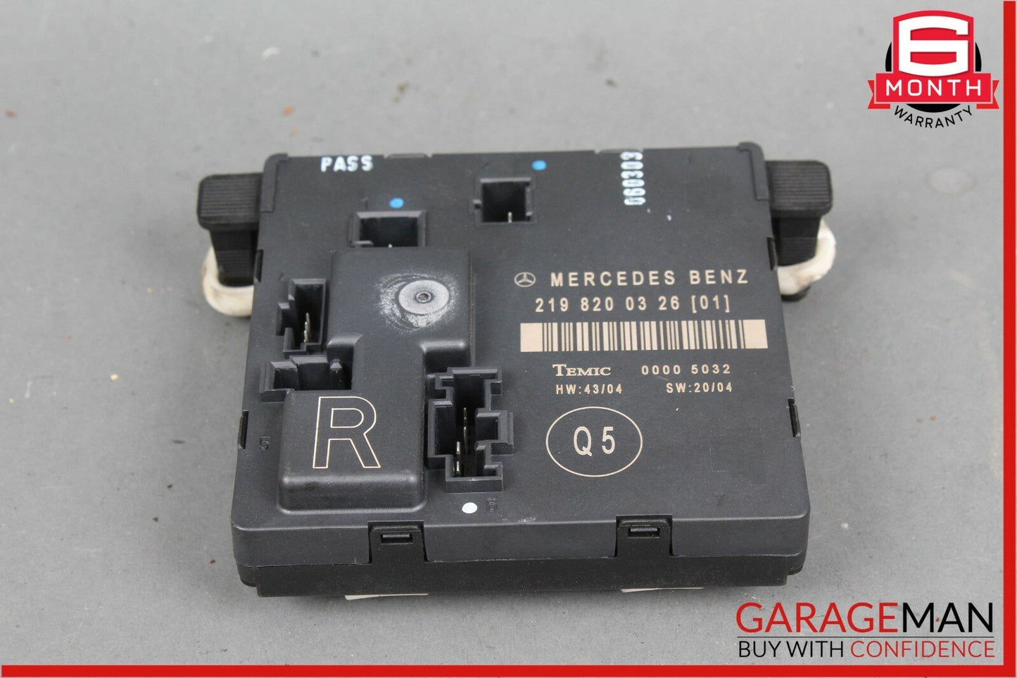 06-11 Mercedes W219 CLS55 Rear Right Door Control Module 2198200326 OEM