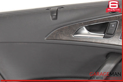 12-18 Audi A6 Rear Left Driver Side Interior Door Trim Panel Cover Assembly OEM