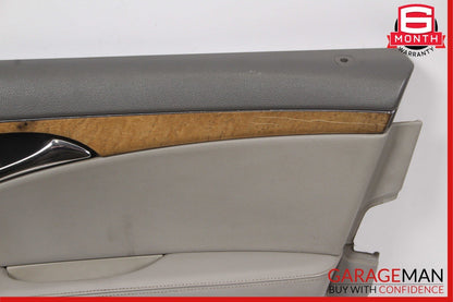 07-09 Mercedes W211 E350 Front Right Side Interior Door Panel Trim Cover Gray