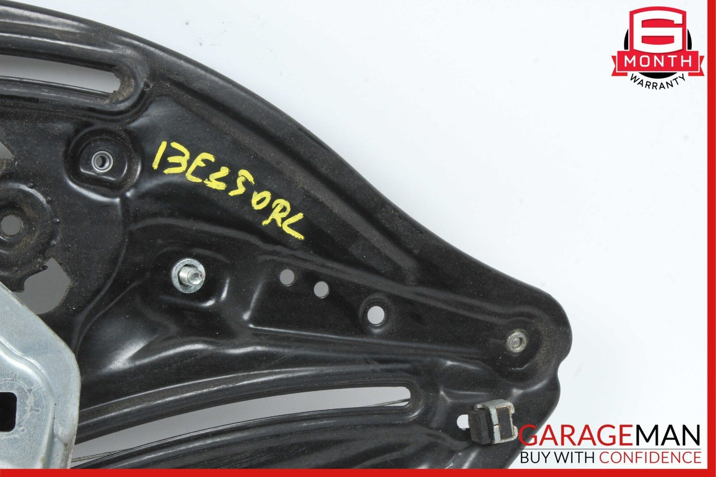 10-16 Mercedes W212 E350 Rear Left Door Window Regulator Frame w/o Motor