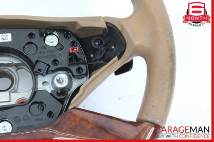 10-14 Mercedes W221 S400 S550 CL550 Steering Wheel w/ Paddle Shifters Beige OEM