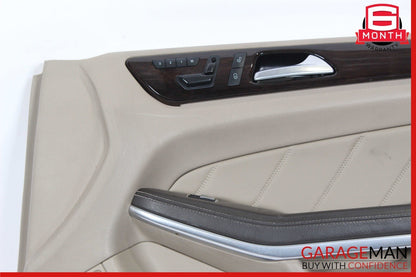 13-16 Mercedes X166 GL350 GL450 Front Right Side Interior Door Panel Assy Beige