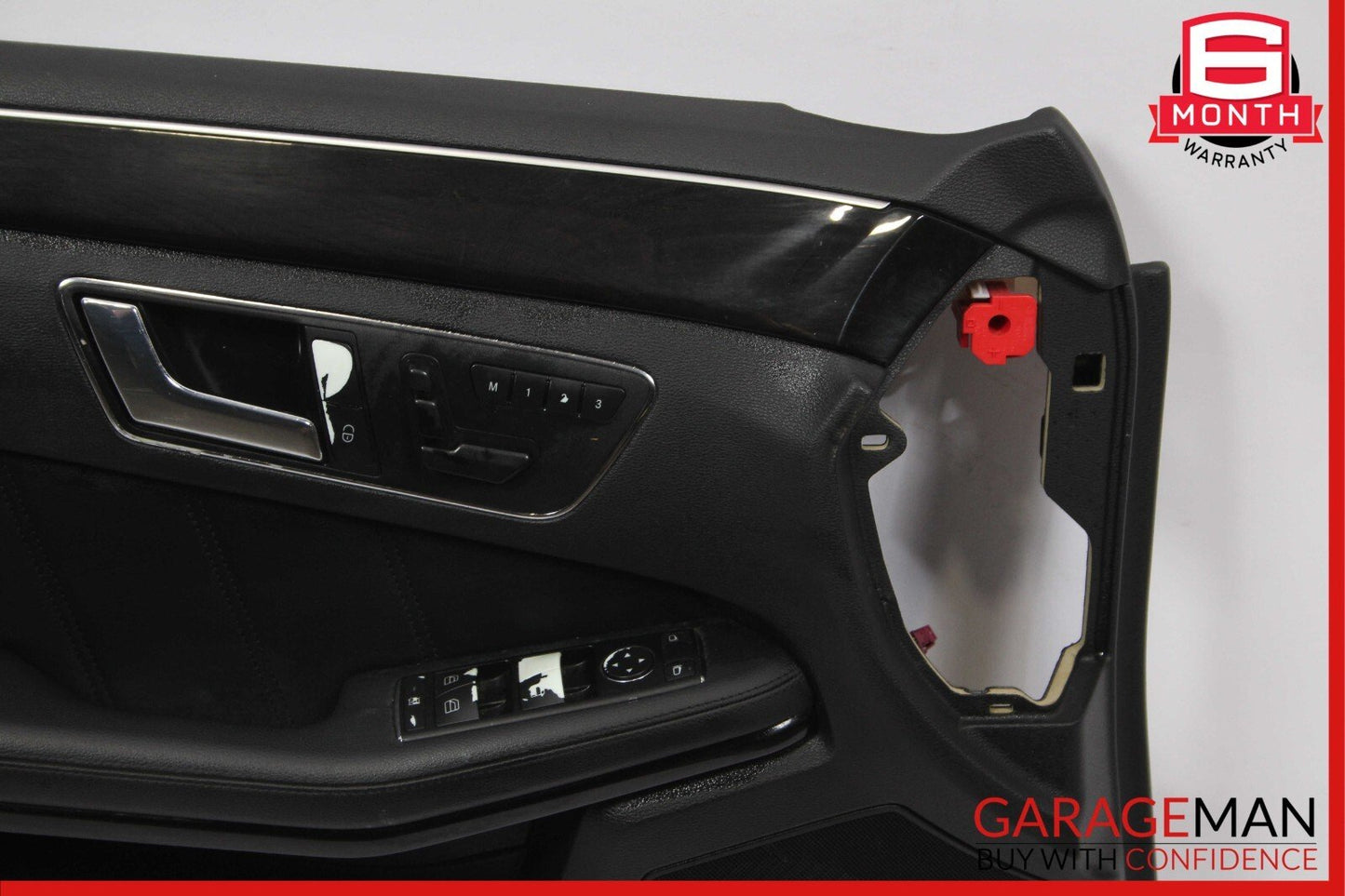 10-13 Mercedes W212 E350 E550 Front Left Interior Door Panel Trim Assy Black