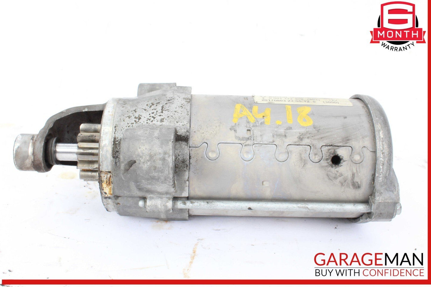 17-20 Audi A4 Engine Motor Starter Bosch 06L911021 OEM