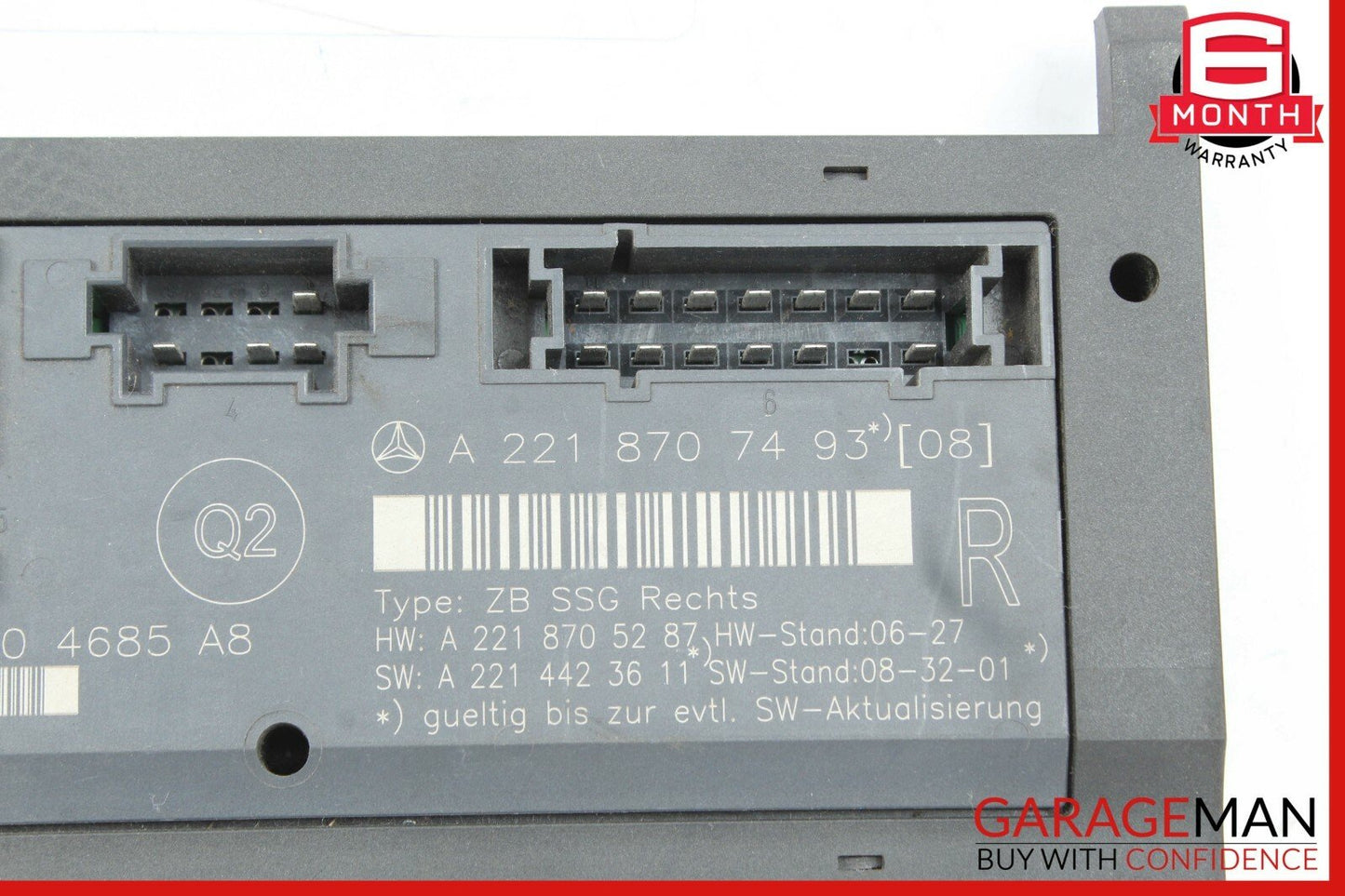 07-13 Mercedes W221 S400 Front Right Under Seat Control Module 2218707493 OEM