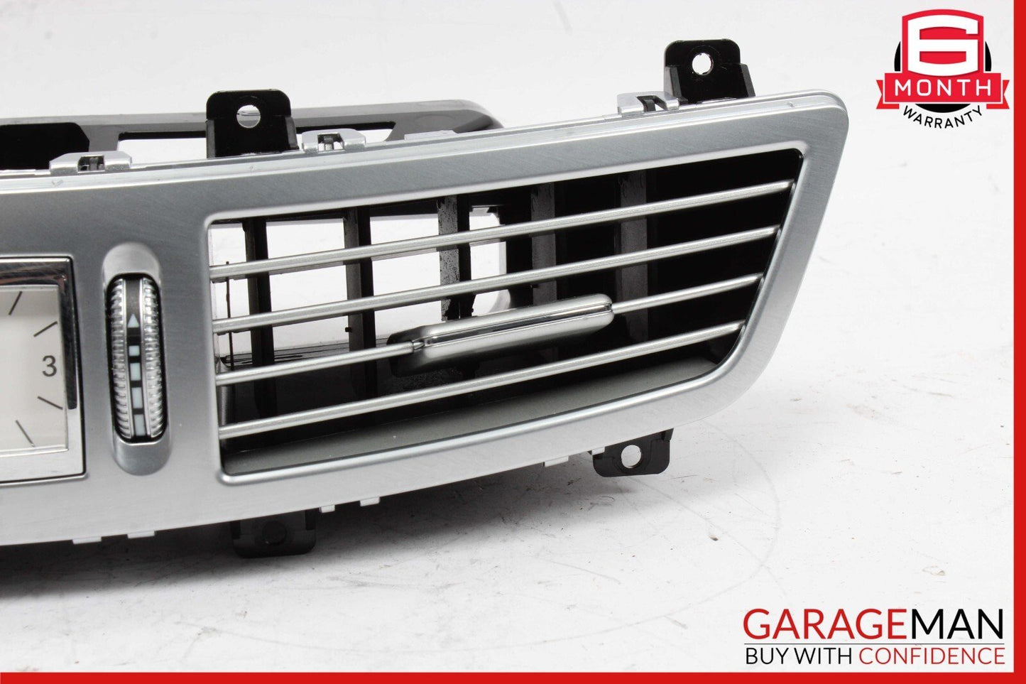 07-13 Mercedes W221 S550 S450 Center Dash A/C Air Vent Trim Clock 2218300954 OEM