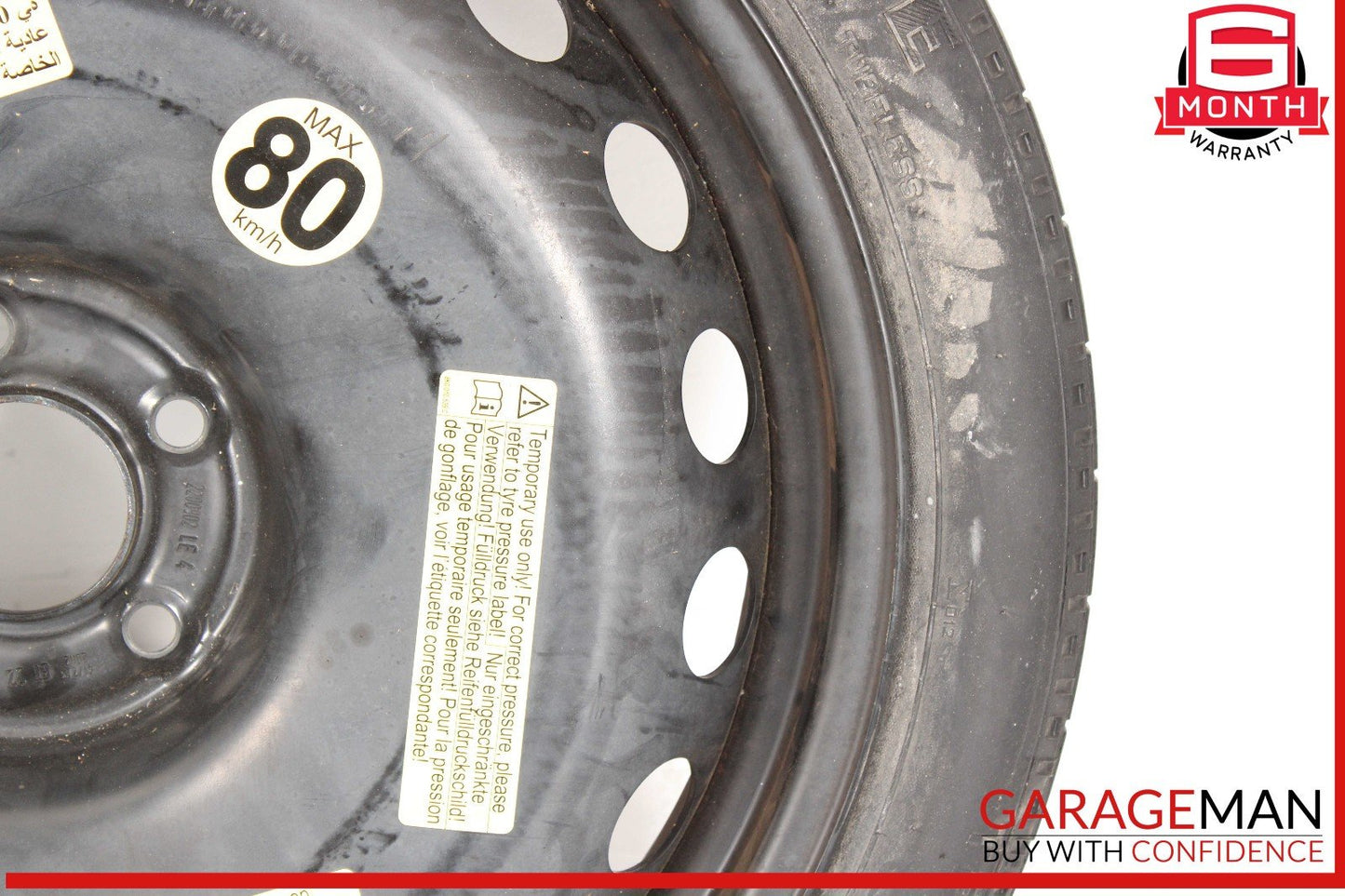 12-20 Audi A6 A7 Quattro Emergency Spare Tire Wheel T145/60 R20 105M OEM