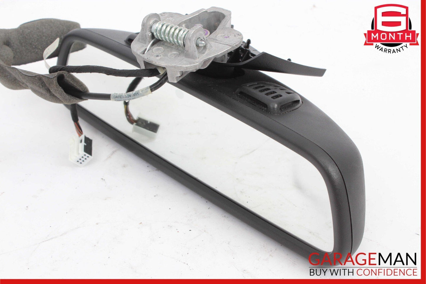 08-14 Mercedes W204 C300 C250 C63 AMG Top Upper Rear View Mirror Assembly Black