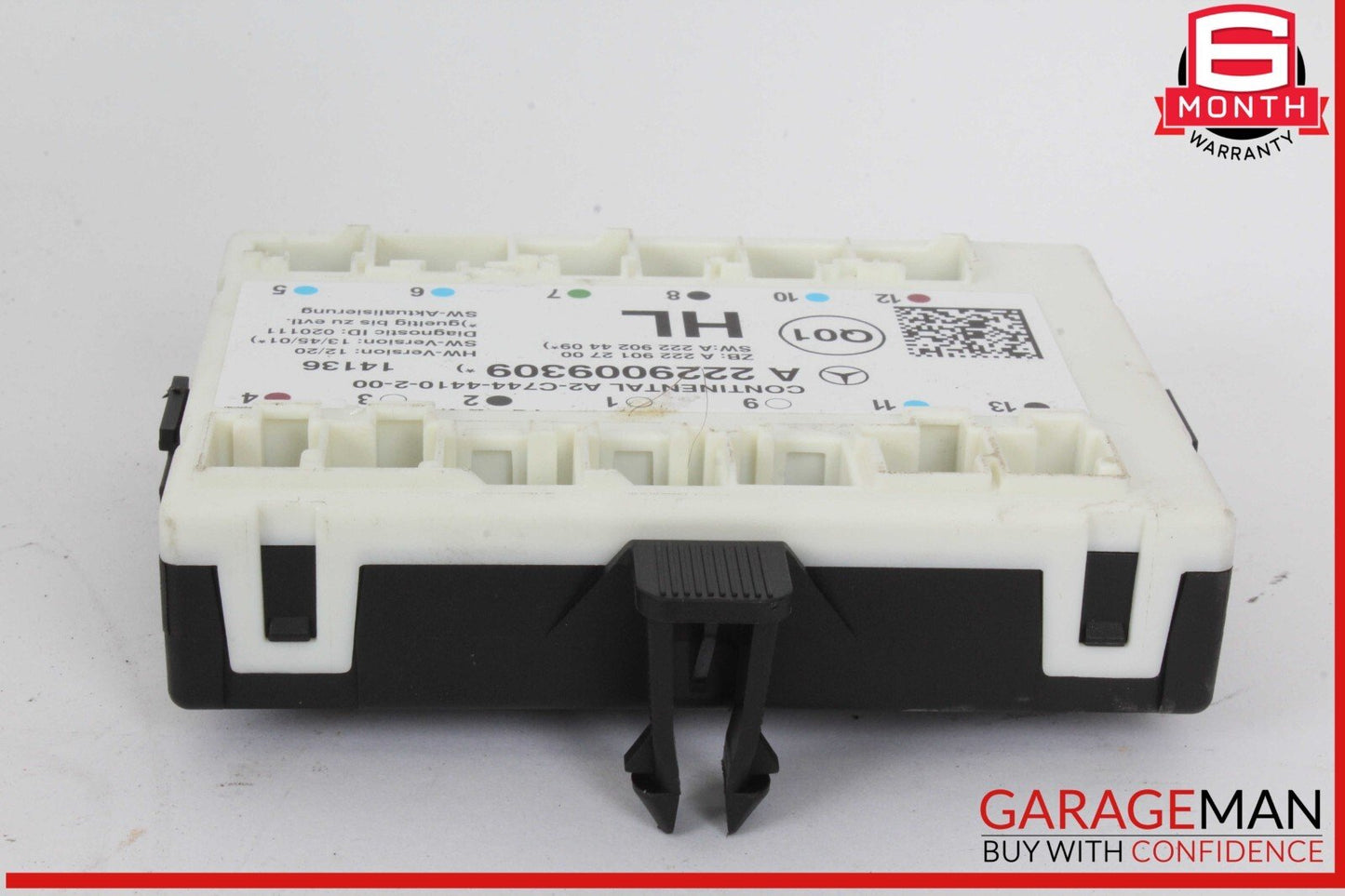14-17 Mercedes W222 S550 Rear Left Driver Side Door Window Control Module OEM