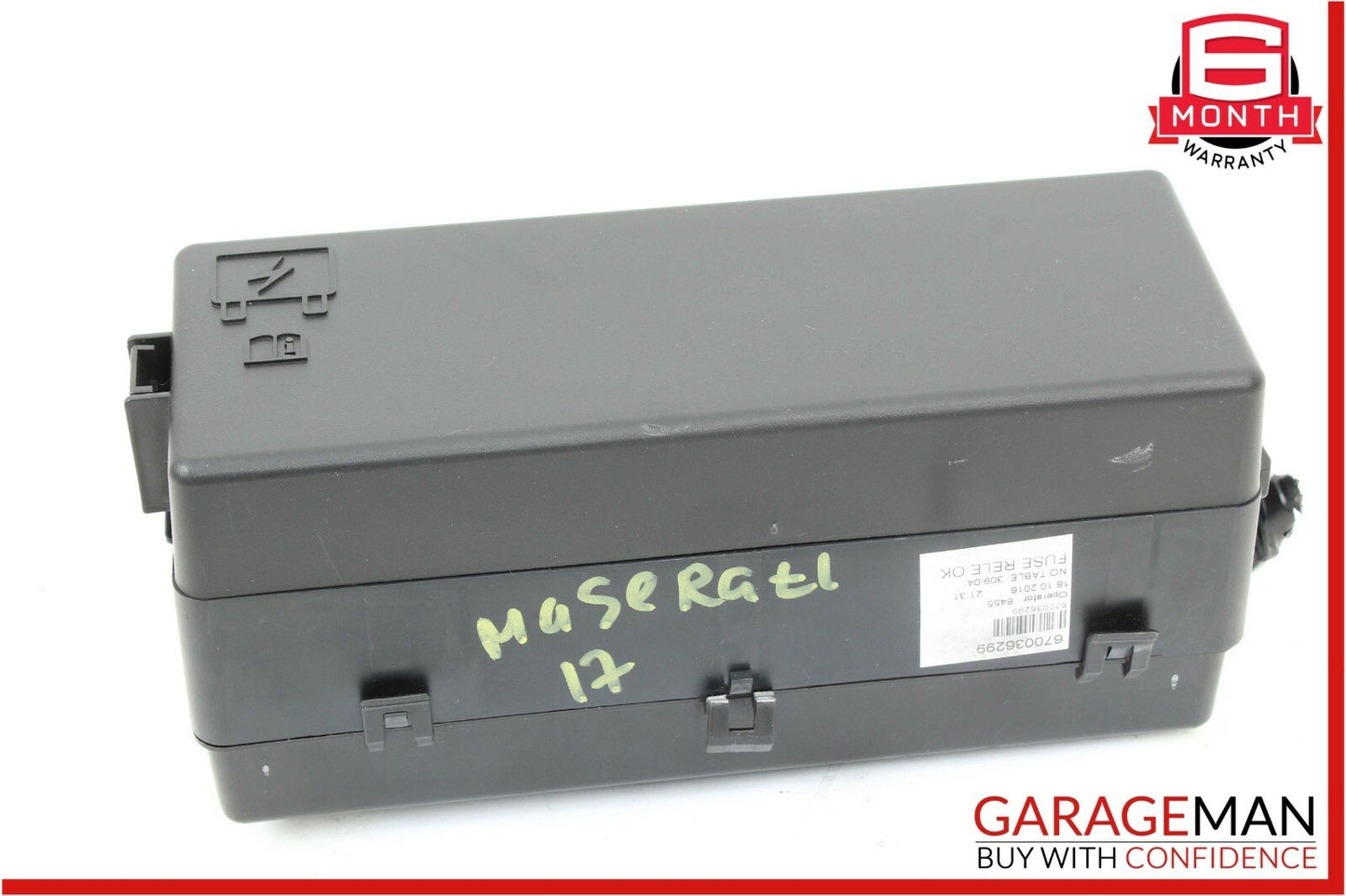 14-17 Maserati Ghibli S Fuse Relay Box Control Module Unit 670036299 OEM
