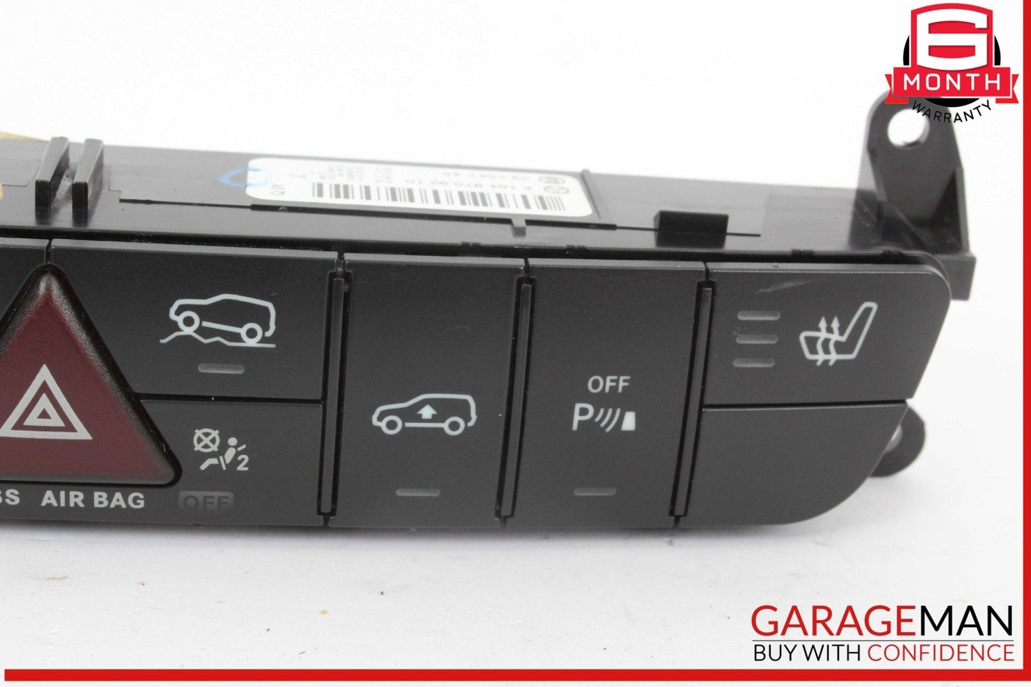 06-12 Mercedes X164 GL450 4MATIC Hazard Control Switch Panel 1648709210 OEM