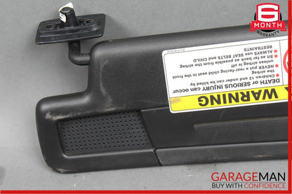 05-11 Mercedes R171 SLK350 Front Right Passenger Sun Visor Sunvisor Shade Black