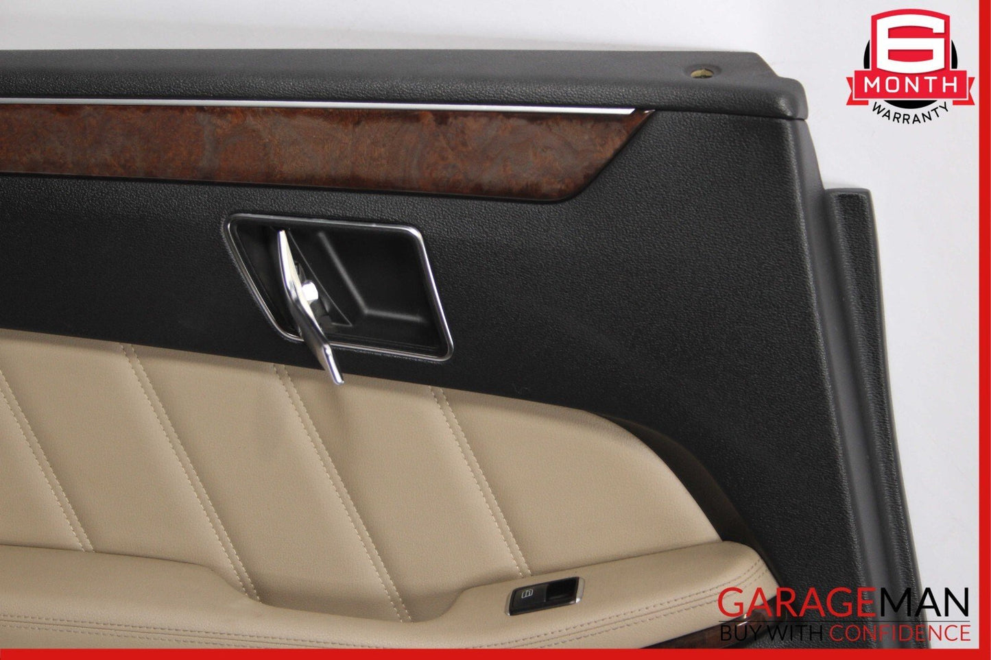 10-13 Mercedes W212 E350 E550 E400 Rear Left Interior Door Panel Assy Beige