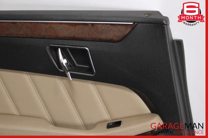 10-13 Mercedes W212 E350 E550 E400 Rear Left Interior Door Panel Assy Beige