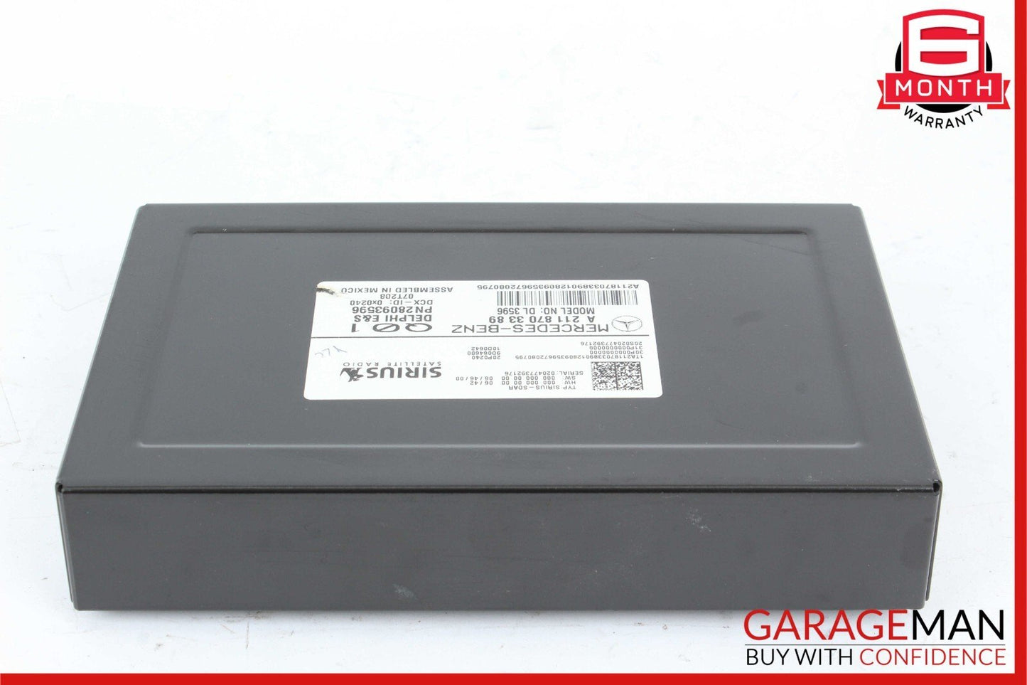 03-11 Mercedes SLK280 CLS550 E350 Sirius Satellite Radio Receiver Module Unit