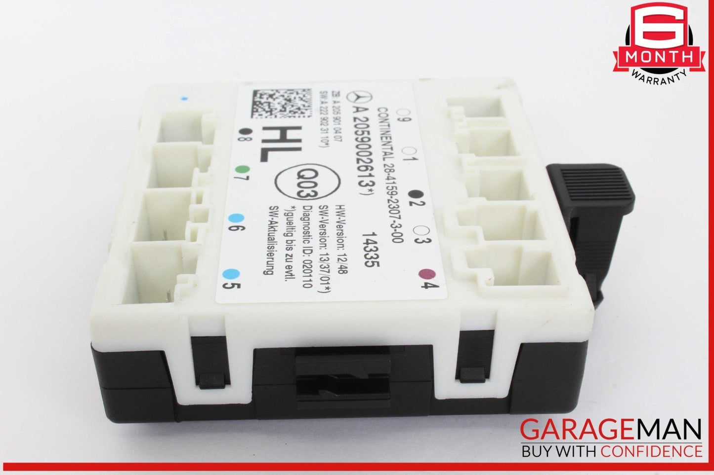 15-20 Mercedes W205 C300 Rear Left Driver Side Door Control Module Unit OEM