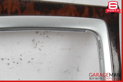 08-15 Mercedes W207 E350 Center Console Shifter Trim Cover Panel Bezel Wood Assy
