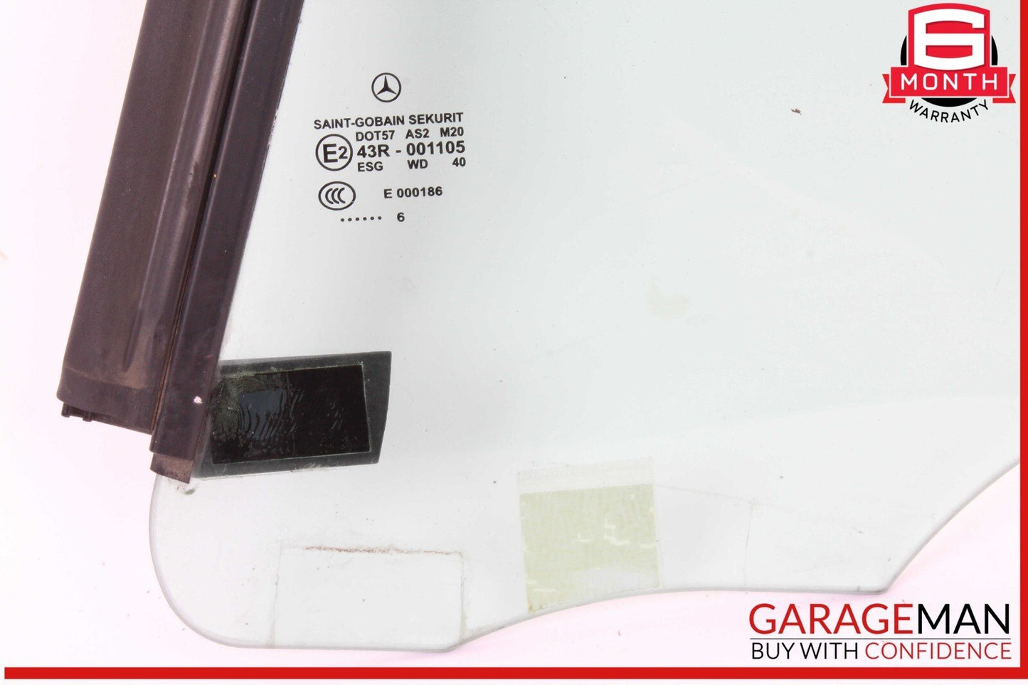 05-11 Mercedes R171 SLK350 Rear Left Side Door Quarter Window Glass OEM