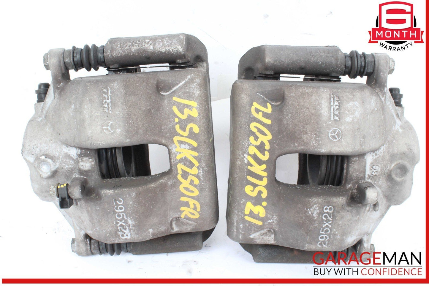 08-15 Mercedes R172 SLK250 Front Left & Right Side Brake Calipers Caliper Set
