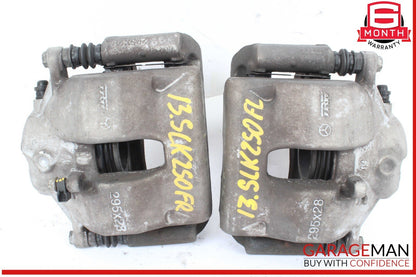 08-15 Mercedes R172 SLK250 Front Left & Right Side Brake Calipers Caliper Set