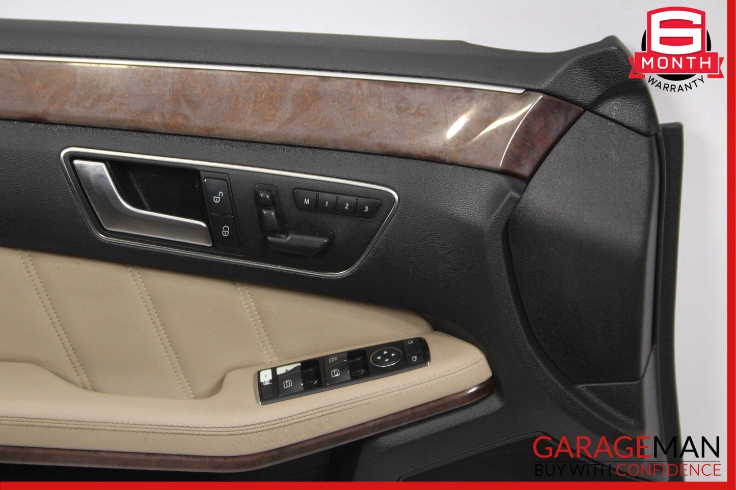 10-13 Mercedes W212 E350 E550 Front Left Interior Door Panel Trim Assy Beige