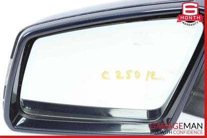 12-14 Mercedes W204 C250 C350 Sedan Front Left Side Mirror Door Rear View Blue