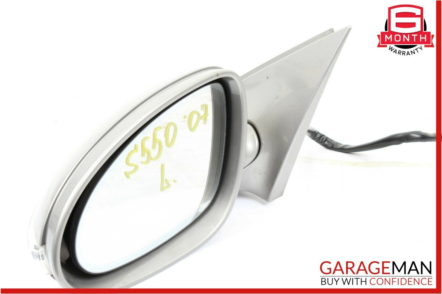 07-09 Mercedes W221 S550 Front Left Driver Side Mirror Door Rear View Silver OEM