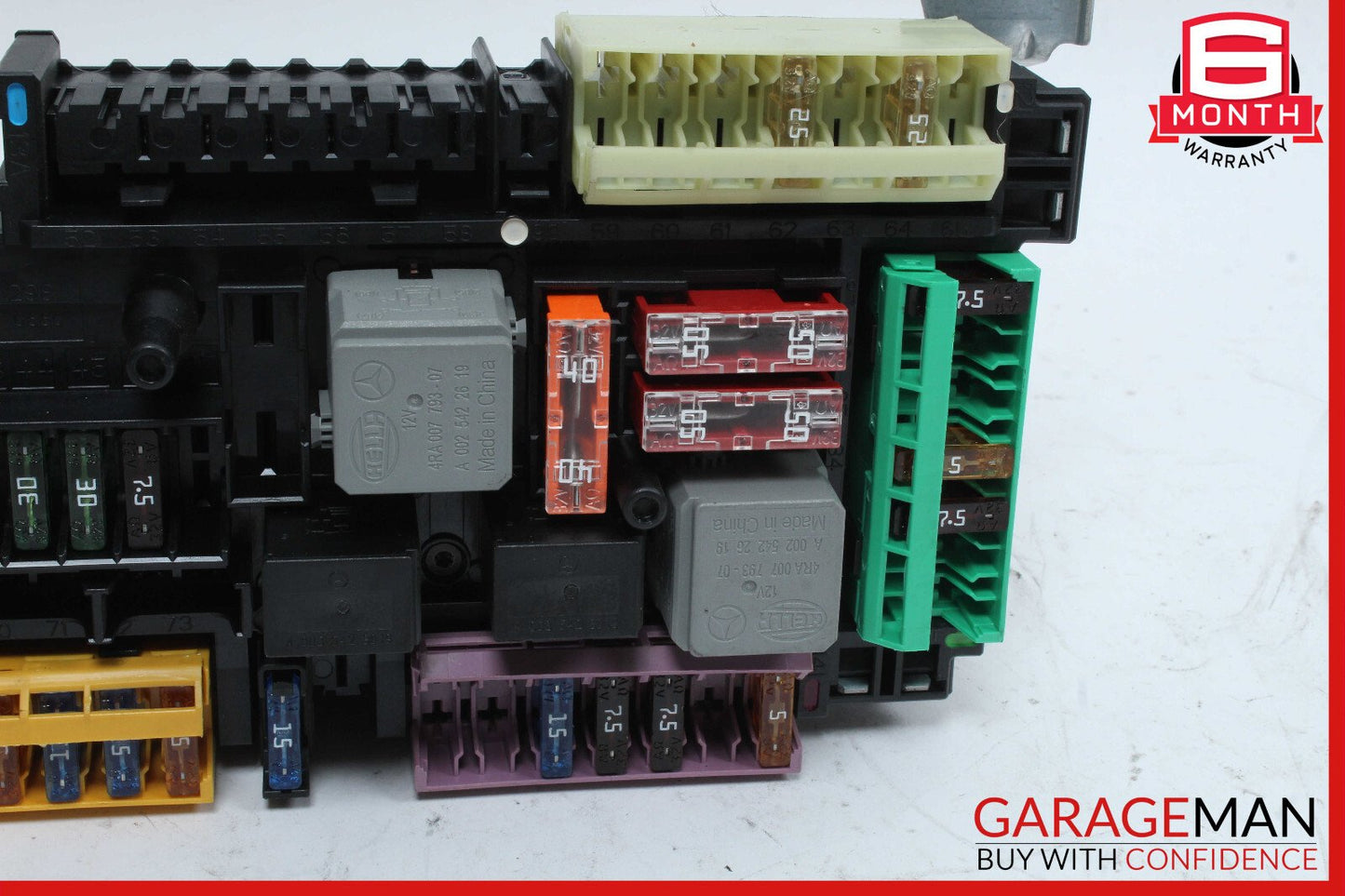 10-11 Mercedes W212 E350 E550 Rear Fuse Relay Box SAM Assembly 2129000004 OEM