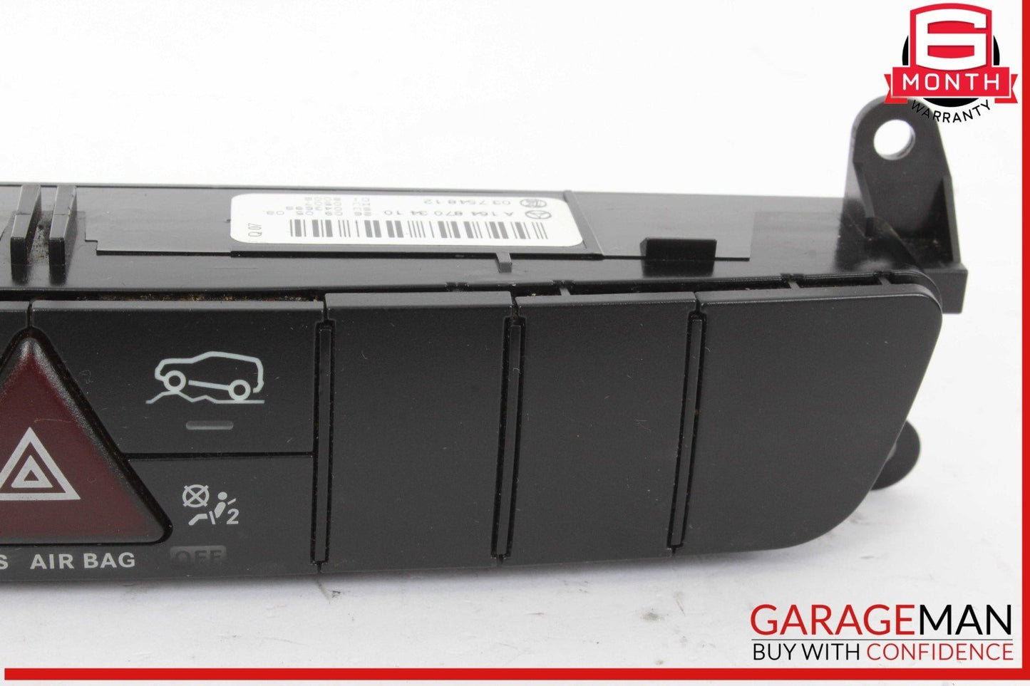 06-12 Mercedes W164 ML350 GL450 Center Console Hazard Control Switch Panel OEM