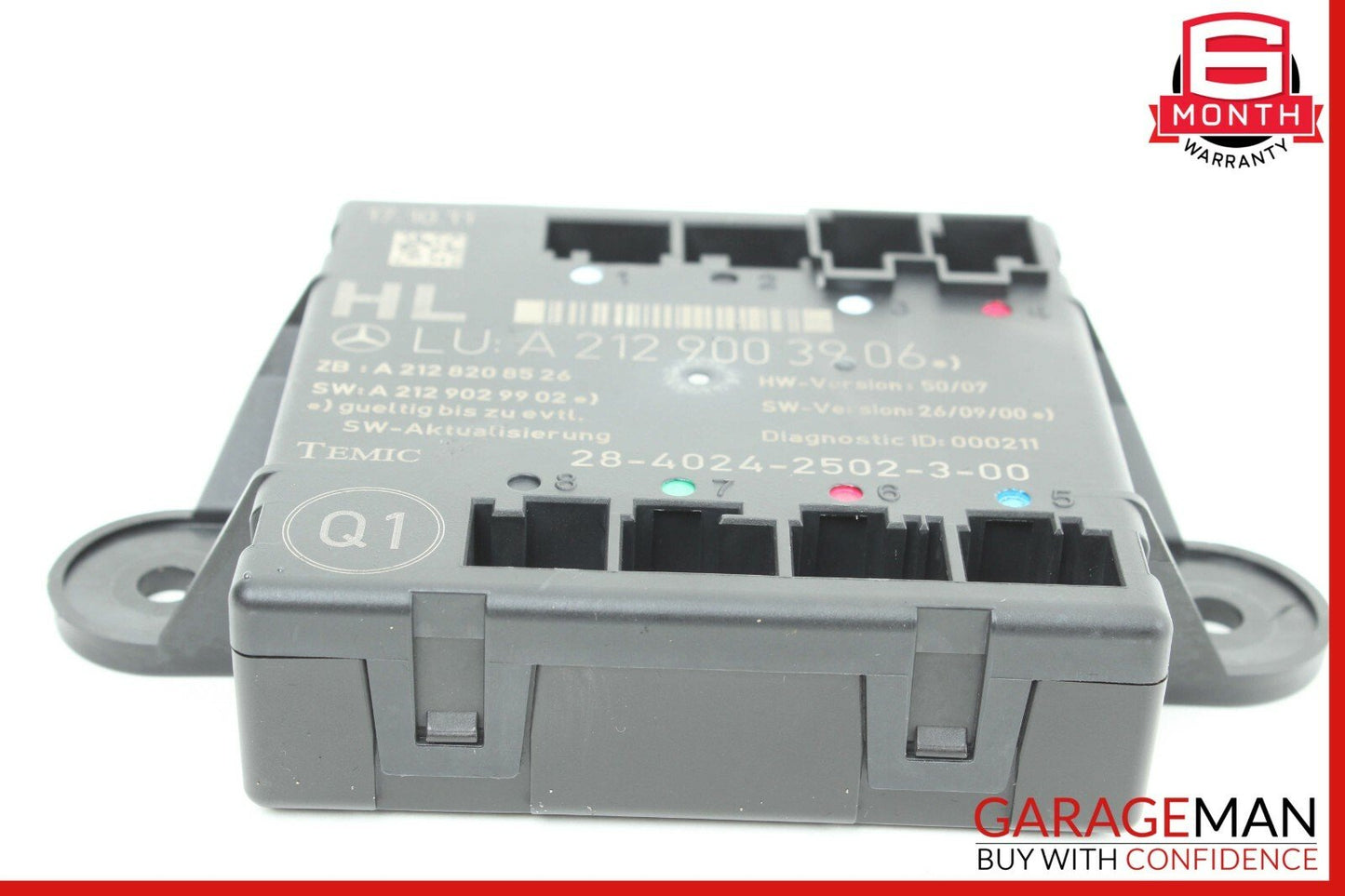 08-14 Mercedes W204 C250 C300 Rear Left Side Door Control Module Unit