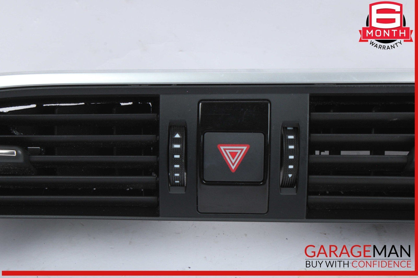 12-18 Audi A7 Front Center Dash Dashboard AC A/C Air Vent w/ Hazard Light OEM