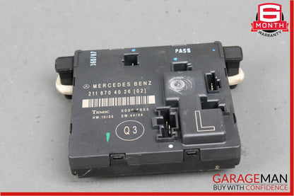 03-09 Mercedes W211 E63 AMG E350 Rear Left Driver Side Door Control Module Unit